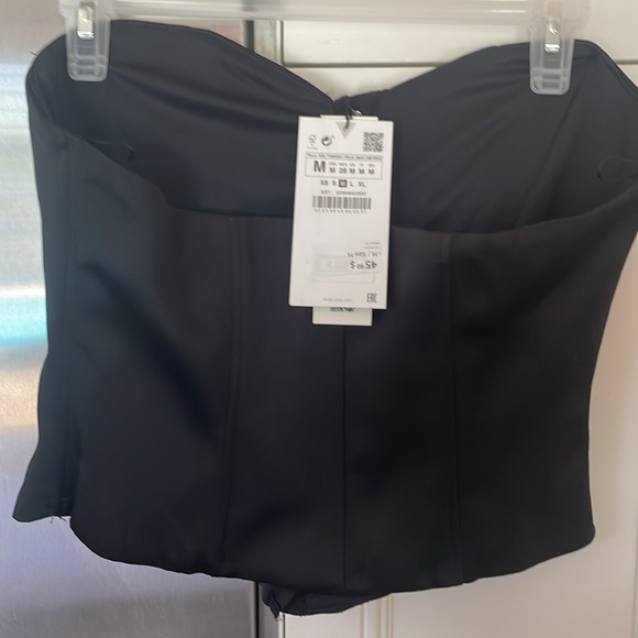 Black bustier, size medium - Picture 2 of 4